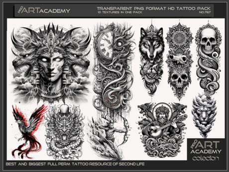 Second Life Marketplace - @PAA - Tattoo Texture Pack 767