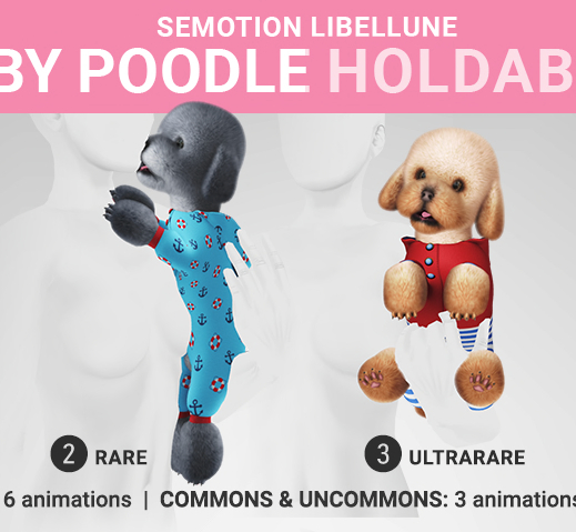 SEmotion Libellune Baby Poodle Holdable RARE 02