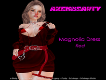 aX: Magnolia Dress Red