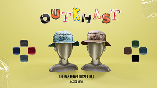 [OUTKHAST] - KAZ DENIM BUCKET HAT 