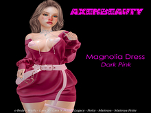 aX: Magnolia Dress Dark Rose