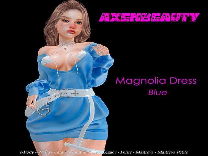 aX: Magnolia Dress Blue