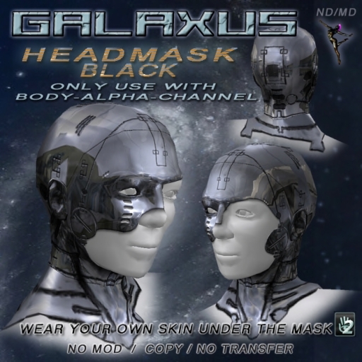 ND/MD GALAXUS  Headmask  black