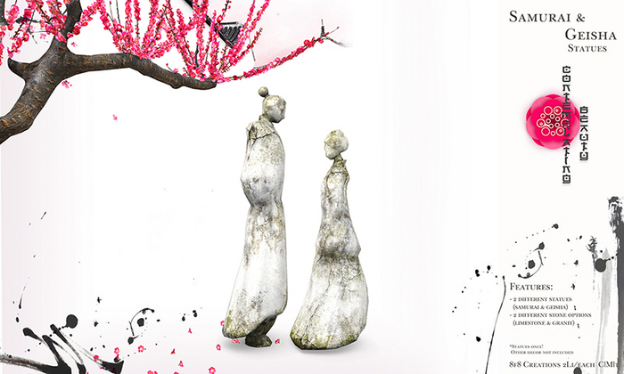 8f8 - Contemplating Beauty - Samurai & Geisha 