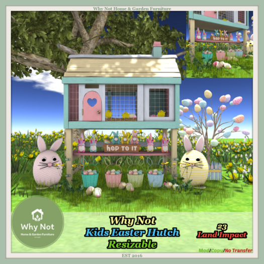 Why Not - Kids Easter Hutch-Resizable-Boxed