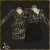 Yalin Fashion RUBY Black  - TWO OPTION TO WEAR!!!