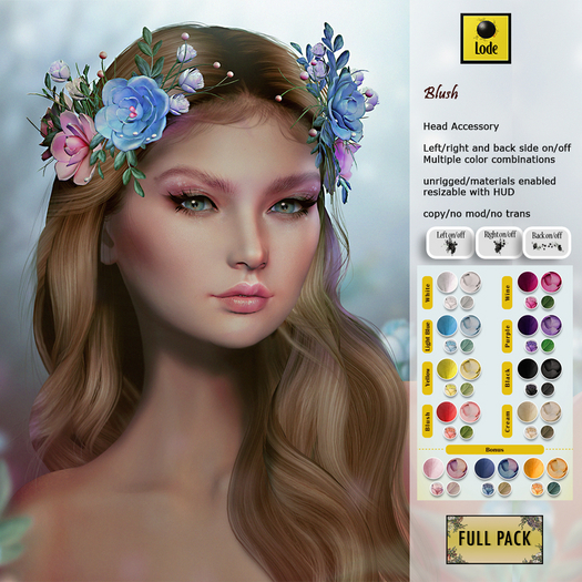 *LODE* Head Accessory - Blush [Full pack]