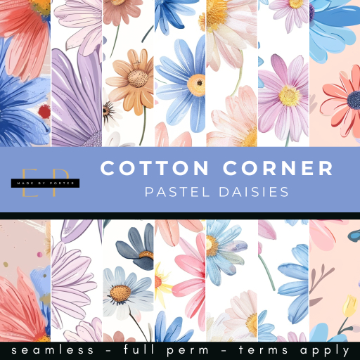 Made by Porter - Cotton Corner - Pastel Daisies