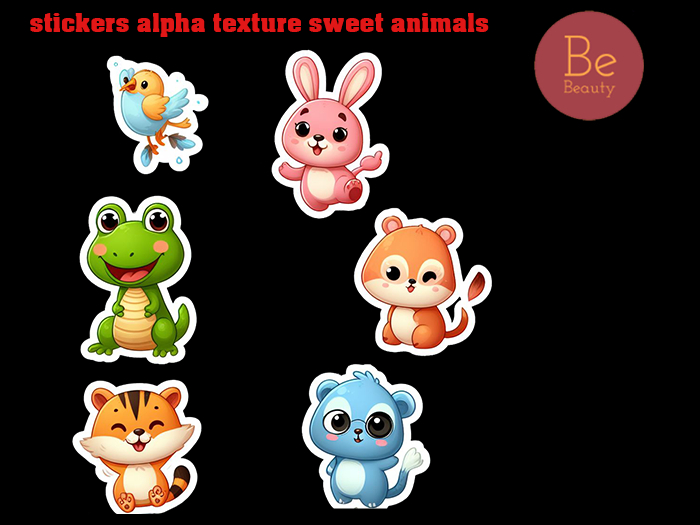 Be Beauty-stickers alpha texture sweet animals