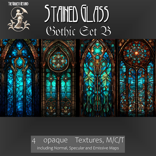 TGR-Stained Glass-Gothic Set B boxed emissive