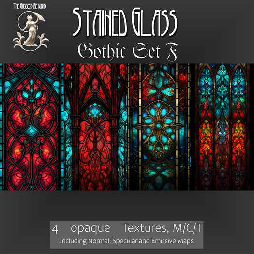 TGR-Stained Glass-Gothic Set F boxed emissive
