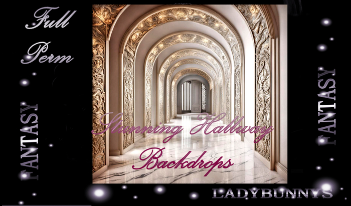 Fantasy Background Textures-Stunning Hallway Backdrops Full Perm