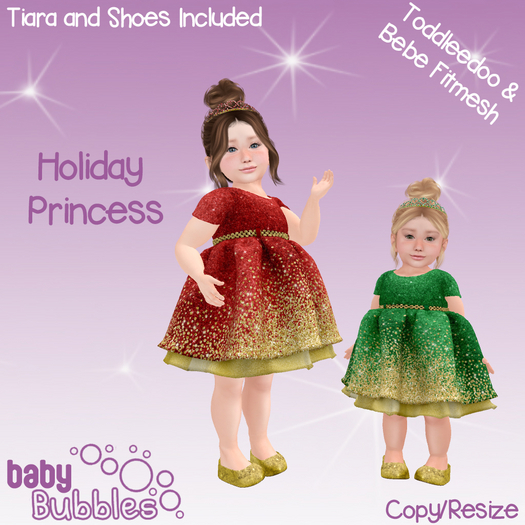 ::BB:: Holiday Princess Dress - Red 