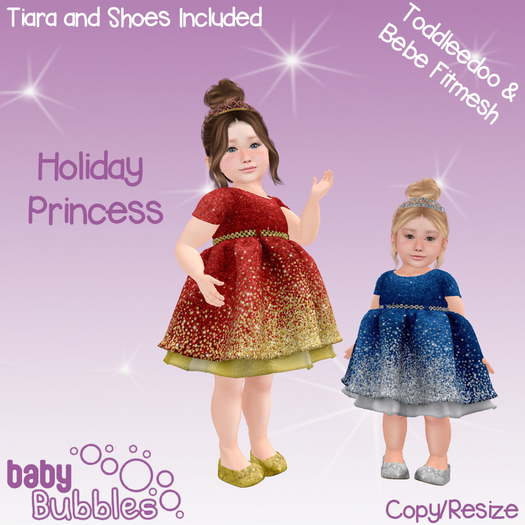 ::BB:: Holiday Princess Dress - Blue