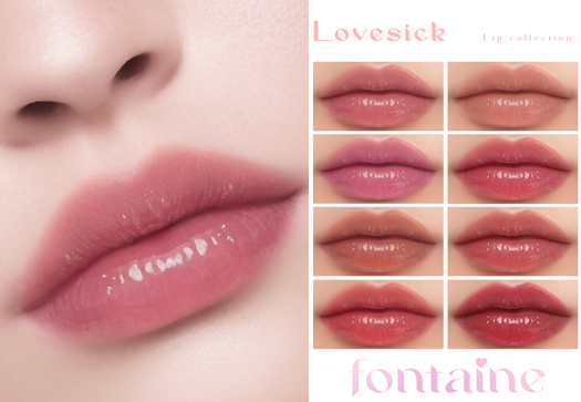 Fontaine Cosmetics - Lovesick Lips Collection - DEMO