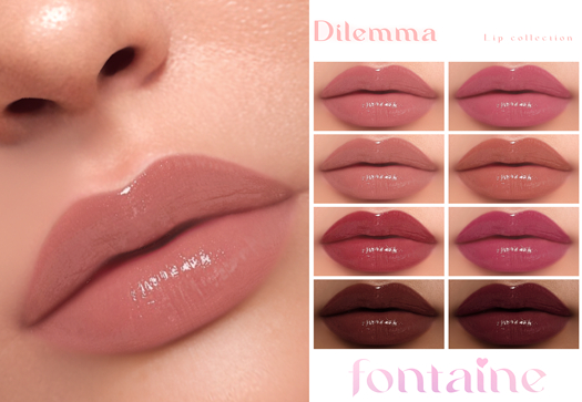 Fontaine Cosmetics - Dilemma Lips Collection