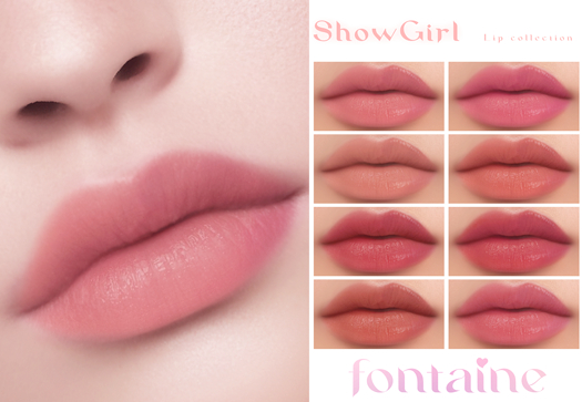 Fontaine Cosmetics - ShowGirl Lips Collection - DEMO
