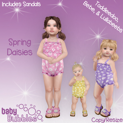 ::BB:: Spring Daisies Romper - Pink