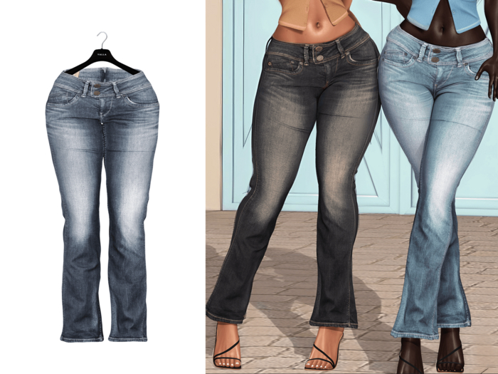 YALLA ~ Hazel Jeans [STONE]
