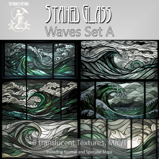 TGR - Stained Glass - Waves Set A boxed