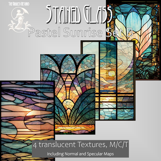 TGR - Stained Glass Pastel Sunrise Set B boxed
