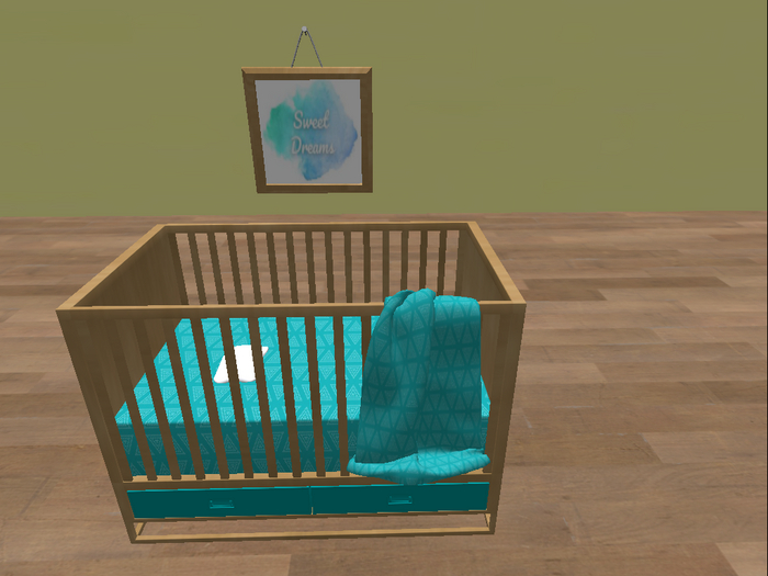 One in a melon FULL 12 piece Zooby Animesh turq nursery