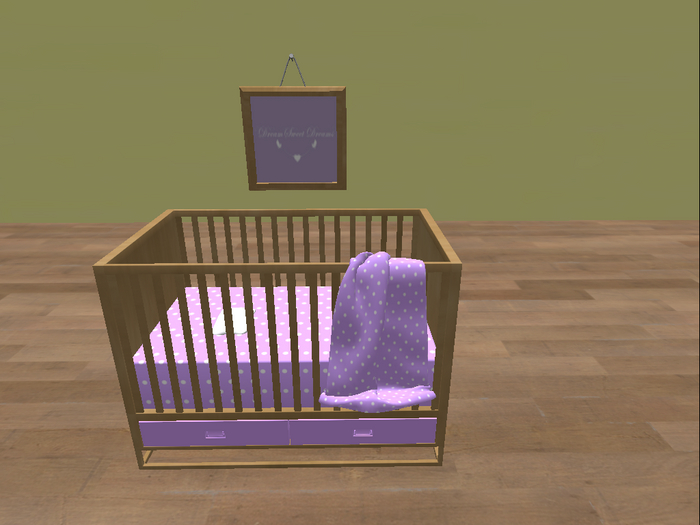 One in a melon FULL 12 piece Zooby ANimesh purple dots nursery