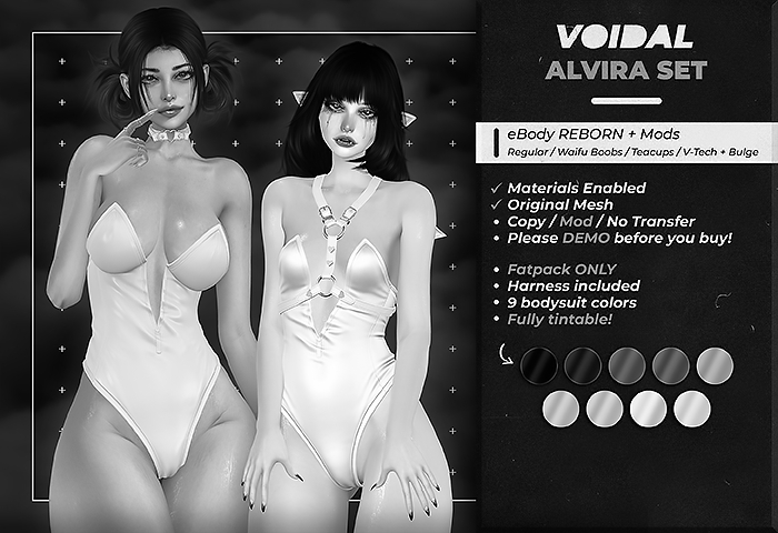 VOIDAL - Alvira Set DEMO (eBody Reborn/Waifu/Teacups/V-Tech)