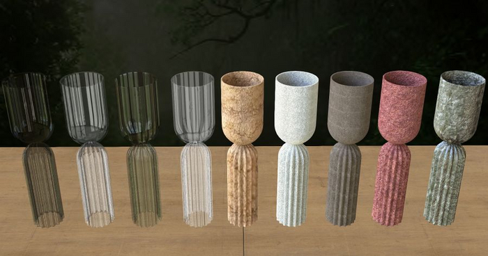 Full Perm Vases Glass - Stone Li 1