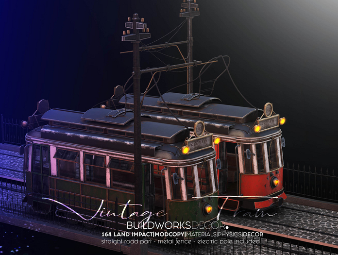 buildworksdecor ~ Vintage Tram Ver.2 FATPACK / Boxed