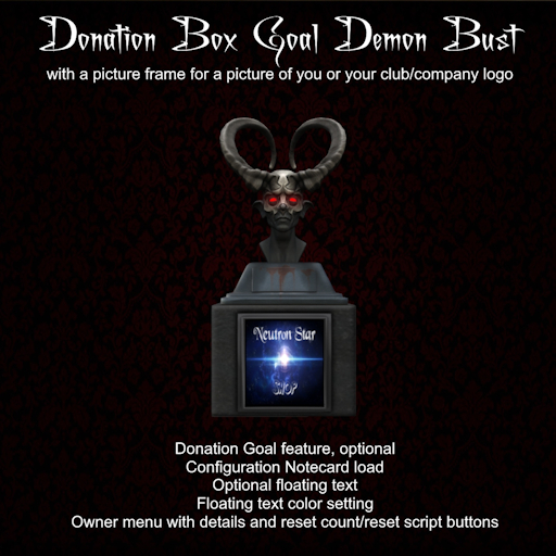 Donation Box Goal Demon Bust