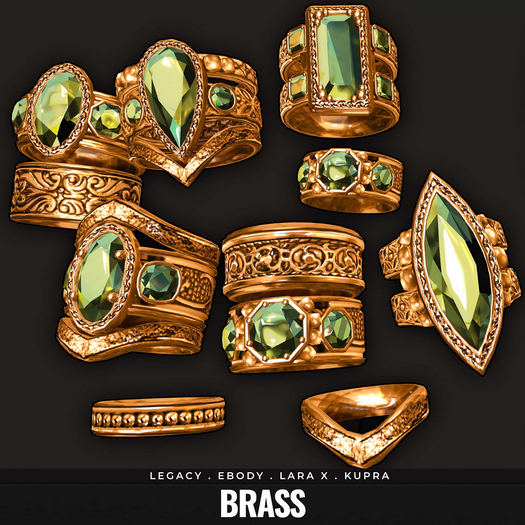 [BL] Eva rings // brass