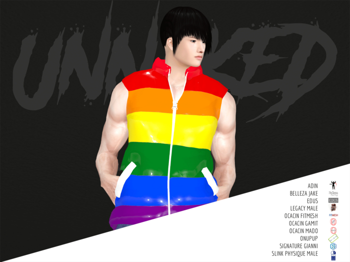 :: UNNAKED :: Pride Padded Vest