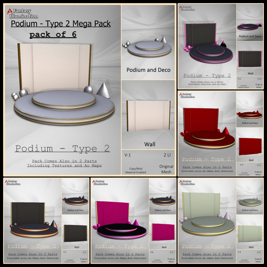 Event Podium Type 2 Mega Pack