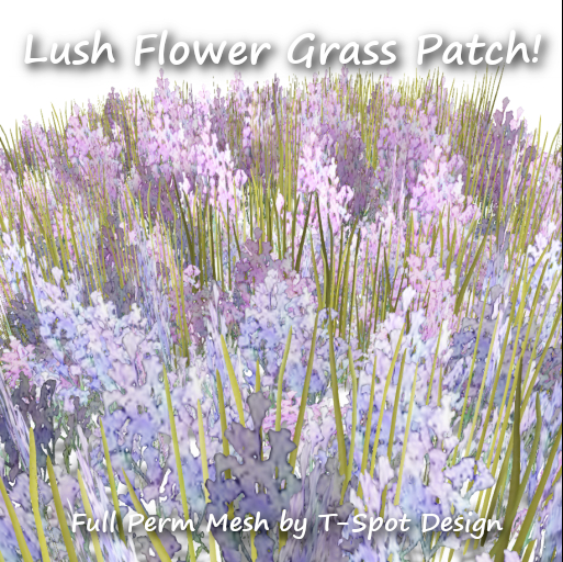 T-Spot Mesh - Lush Flower Grass Patch 1 - LI=1.5