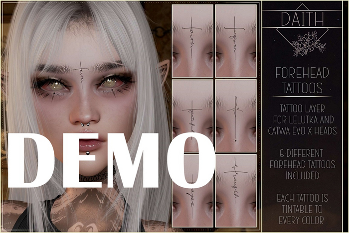 [daith] Forehead Tattoos DEMO
