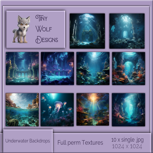 Underwater Backdrops full permission textures