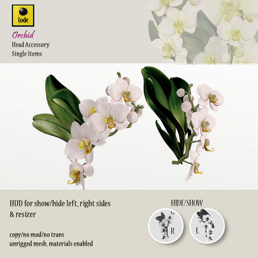 *LODE* Head Accessory - Orchid [white]