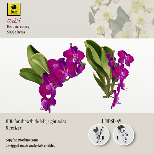 *LODE* Head Accessory - Orchid [purple]