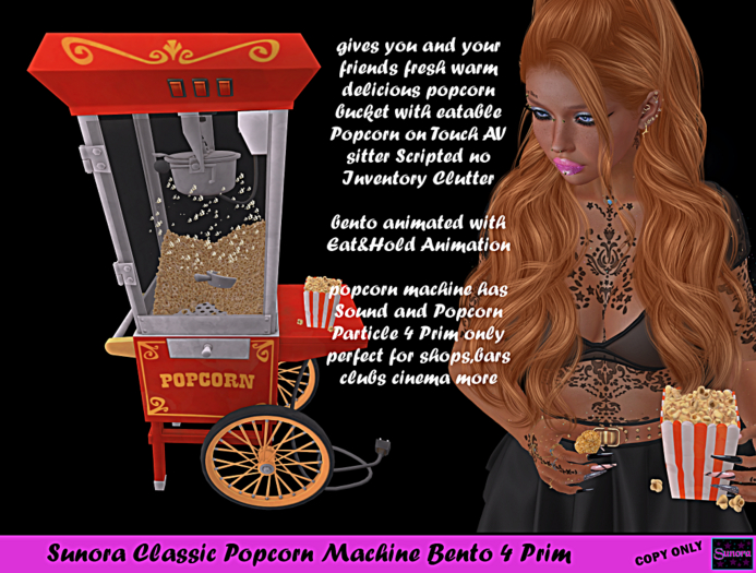 Sunora Classic Popcorn Machine Bento