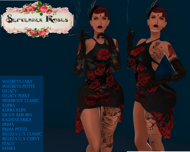 Blood roses dress
