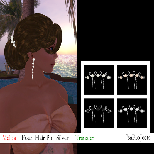*Isa ProJects*Hair Pin Melisa Silver