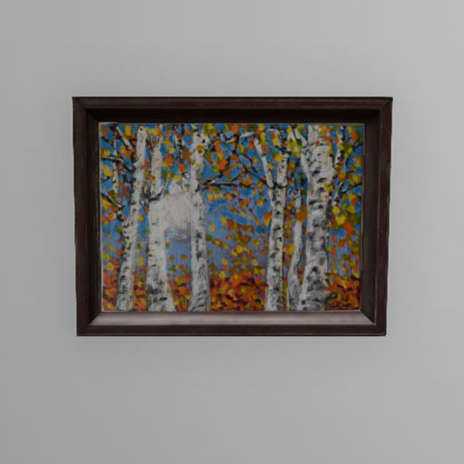 Eclectic Art - Birch Trees in Fall