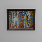 Eclectic Art - Birch Trees in Fall