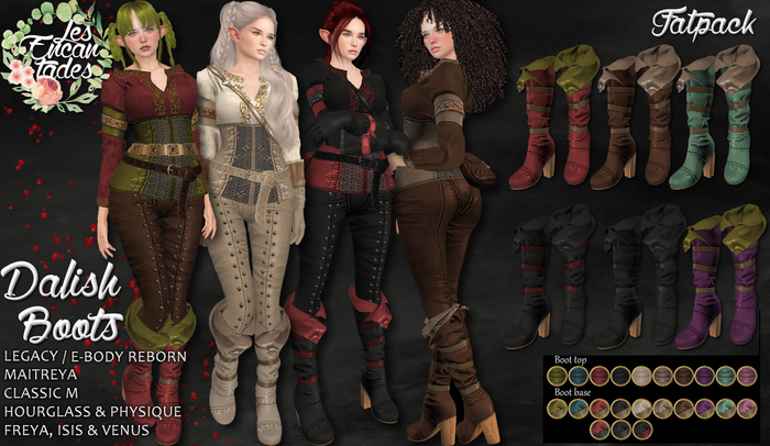 *LE* Dalish Boots FATPACK