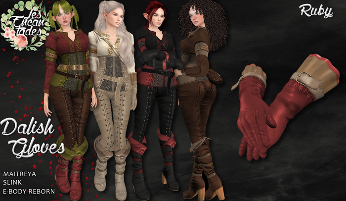 *LE* Dalish Gloves Ruby