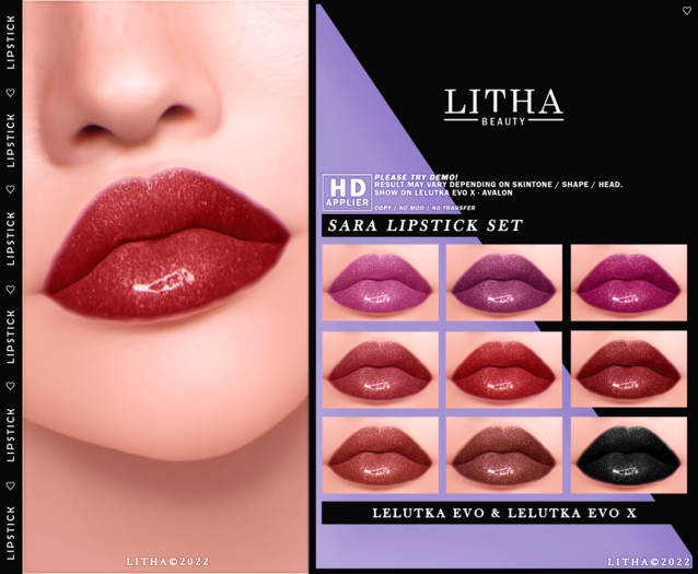 Litha - HD Sara Lipstick Lel Evox & Evo (Add me)