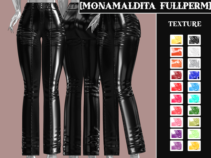 134 - MONAMALDITA - Texture Latex - Pants