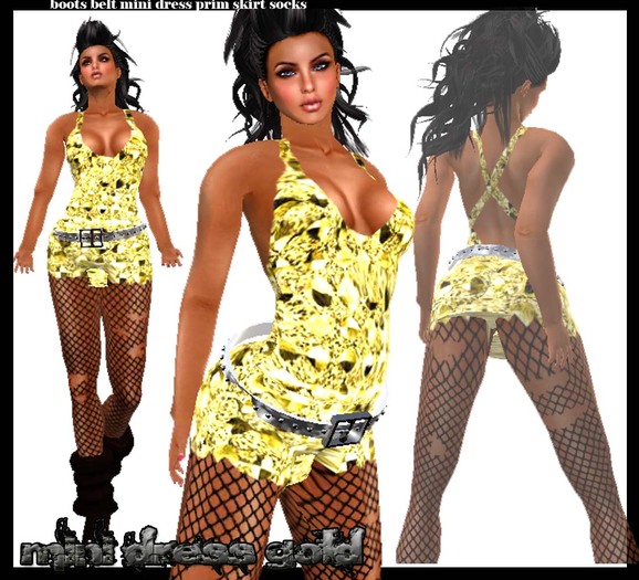 mini dress GOLD