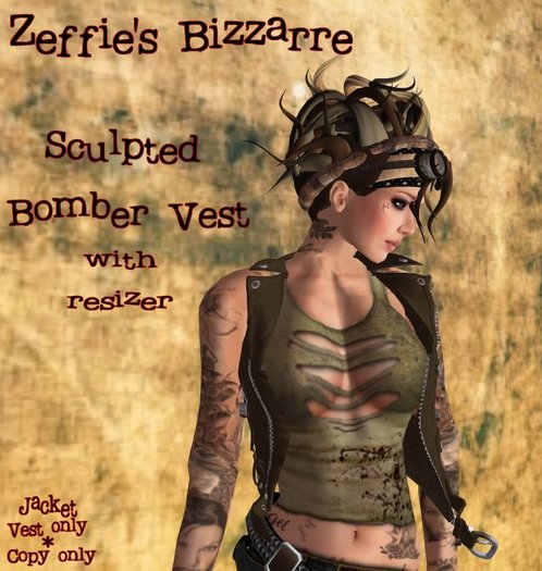 Zef's Sculpted Bomber Jacket Vest (boxed)
